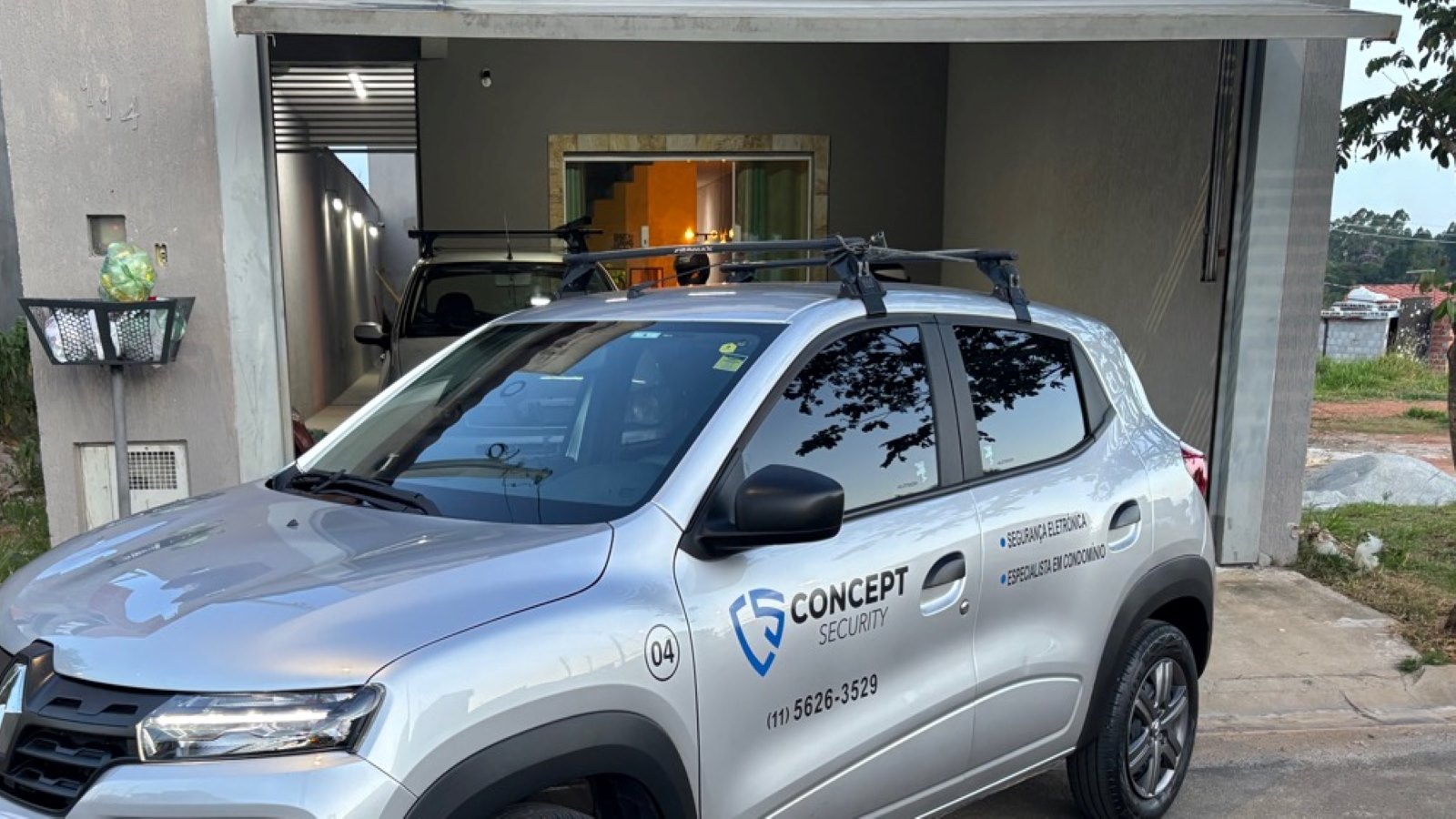 Frota própria da Concept Security em atendimento técnico